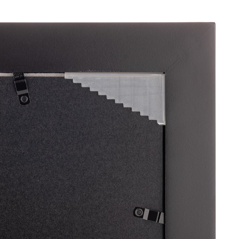 Gallery Solutions - 16"x20" Black Wall Picture Frame - Double White Mat - Matted for 11"x14" Image - Versatile Display Option for Your Cherished Memories - Rectangular Tabletop - White Poster Frame - Image 4